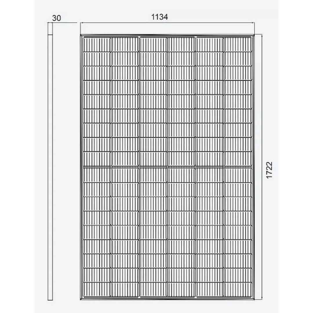 Aurinkopaneelit mitat