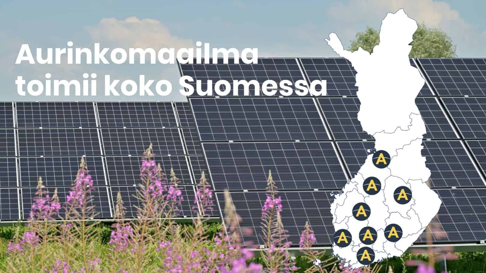 Aurinkomaalima toimii koko Suomessa