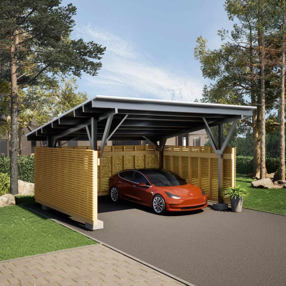 Autokatos aurinkopaneeli ratkaisuilla